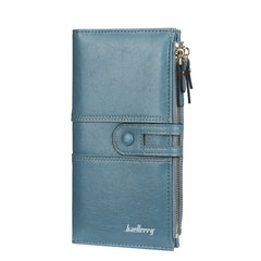 Baellerry Ladies Long Large Capacity Buckle Zip Clutch Multi-Card Wallet, Baellerry Dark Green, Baellerry let(Pink, Baellerry Sky Blue, Baellerry Red, Baellerry Black, Baellerry Brown