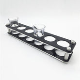 Acrylic Round Hole Wine Glass Holder, 6 Grids, 12 Grids