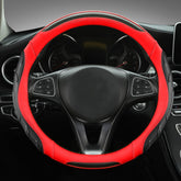 Leather Carbon Fiber Stitching Car Steering Wheel Set, Diameter:, 38cm