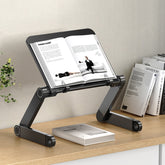L03 Adjustable Lifting Reading Rack Book Holder Laptop Stand,Style:, Double Section Black, Double Section White, Single Section Black, Single Section White