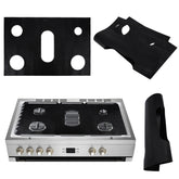 Gas Stove 5-hole Oil-proof Pad Teflon Protective Cover Anti-dirty Pad, 0.2mm, 0.3mm, 0.4mm