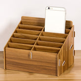 D-86 Office Conference Classroom Mobile Phone Storage Box, Style:, 12 Grids (Walnut), 12 Grids (Oak), 24 Grids (Walnut), 36 Grids (Walnut), 36 Grids (Oak), 48 Grids (Walnut), 48 Grids (Oak), 60 Grids (Walnut), 60 Grids (Oak)