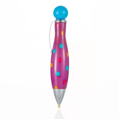 Bowling Style 5D Diamonds Painting Pens Single Head Point Drill Pen, Pink, Black, Rose Red, Blue, Orange, Yellow