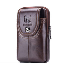 BULL CAPTAIN Leather Multifunctional Waist Bag For Men, Brown-05, Brown-07, Brown-08, Brown-10, Brown-04, Brown-06, Brown-09, Black-05, Black-07, Black-08, Black-10, Black-04, Black-09
