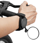 Bicycle Rearview Mirror With Wristband 360 Degree Rotating Mirror, Wristband Rotating Mirror