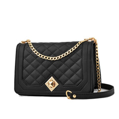 6382 One-shoulder Diagonal Rhombus Chain Bag, 6382 (Black), 6382 (Light Green), 6382 (Pink), 6382 (Dark Red), 6382 (White), 6382 (Khaki), 6382 (Light Grey)