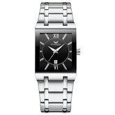 FNGEEN 3627 Waterproof Calendar Men Square Watch, Full Gold Black Surface, Full Gold Gold Surface, Black Belt Rose Shell Black Surface, Black Belt Gold Shell Black Surface, Black Belt Black Shell Black Surface, White Steel White Surface