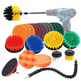 Universal Rod Cleaning Dust Removal Polishing Electric Drilling Brush Set, 24 PCS / Set