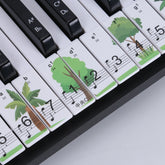 M52 88/76/61/54/49 Keys Piano Keyboard Stickers, Tree, Giraffe