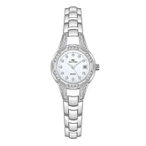 BS Bee Sister FA1679 Ladies Diamond Chain Watch Cute Small Round Watch With Calendar, Silver, Gold, Rose Gold