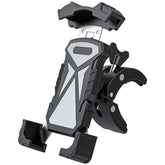 L101+M011 Outdoor Cycling Mechanical Locking Phone Holder, Gray, Black, Blue, Yellow, Red, Green, DIY Color