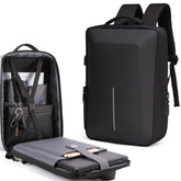 Men Business Shoulder USB External Interface Computer Bag, Color: 8001 Black, 8001 Black, 8001 Gray, 8001 Blue, 8001 Red, 8003 Black, 8003 Gray, 8001-J Black, 8001-J Gray, 8001-J Blue, 8001-J Red