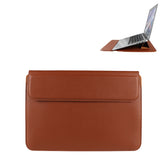PU08DZ Leather Laptop Liner Bag with Stand Function, 13.3 inches, 14.1-15.4 inches