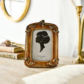 Retro Imitation Wood Home Decor Photo Frames, Spec:, Square-6 inches, Square-7 inches, Arched-6 inches, Arched-7 inches, Oval-6 inches, Oval-7 inches, Bow Round Box, A Model, B Model, C Model, D Model