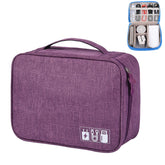 Multifunctional Cationic Digital U Disk Data Cable Storage Bag, a15 Purple, a15 Grey, a15 Wine Red, a15 Navy, a15 Blue