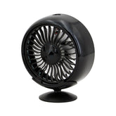 F102 Vehicle Dashboard Multi-function USB Colorful Lights Fan, Black, Silver