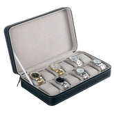 12 Bit Zipper Watch Box Storage Display Box PU Zipper Bag Watch Box, 12 Bit