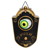 Halloween One-eyed Doorbell Glowing Horror Sound Decoration Pendant, Black, White, Green Eye Spider, Red Eye Spider