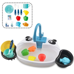 Children Kitchen Toys Electric Circulating Water Dishwasher, Panda, Yellow Duck, Yellow, Blue, Pink, Giraffe, Dinosaur