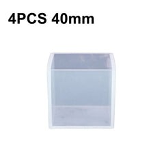 Crystal Drop Glue Square Silica Gel Mold DIY Handmade Jewelry Decoration Model, 20 PCS 20mm, 20 PCS 25mm, 10 PCS 35mm, 4 PCS 40mm, 4 PCS 50mm, 4 PCS 65mm