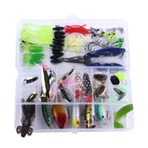 HENGJIA Sea Bass Fake Soft Bait Fishing Gear Accessories Freshwater Bait, 110 PCS / Box