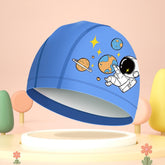 Cute Cartoon High Elastic Children PU Waterproof Swimming Cap