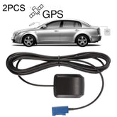 2PCS Car DVD Navigation GPS Satellite Antenna Amplifier FAKRA-C Interface, Plastic Base