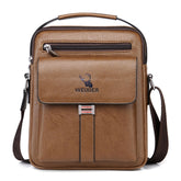 WEIXIER D245 Men Business Bag Large Capacity Shoulder Backpack, D245 Light Brown, D245 Dark Brown, D245 Black
