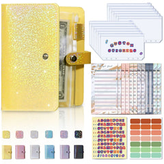 A6 Gypsophila Loose-leaf Bookkeeping Notebook Cash Budget Hand Book, Pink, Blue, Space Gray, Yellow, Purple, Silver White