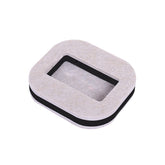 5 PCS Computer Seat Pulley Holder Chair Roller Non-slip Pad, Square Bean-colored Felt Bottom, Square Brown Felt Bottom, Round Bean Color Plastic Bottom, Round Black Plastic Bottom