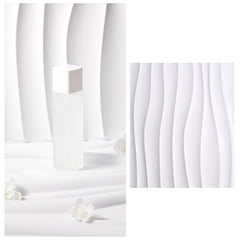 PVC Material Stereo 3D Shooting Background Board Photo Props,50 X 50cm, D081 Waves White, D094 European -style White, D095 Square Brick White, D105 Ripple White, D133 Cook White, D137 Simple White