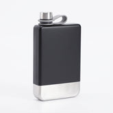 9oz Portable 304 Stainless Steel Flagon Whiskey Vodka Wine Pot Hip Flask, Matte Black, Military Green, Blue, Red