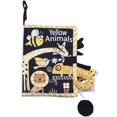 Tail Cloth Book Baby Enlightenment 3D Early Education Cloth Book, Mermaid, Farm, Black and Yellow Ainmal, Black and White Jungle, Black and White Farm, Ocean, Jungle, Dinosaur, Tropical Rain Forest