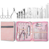 Stainless Steel Nail Clipper Set Beauty Eyebrow Trimmer, Color:, 7 PCS/Set (Pink), 12 PCS/Set (Pink), 18 PCS/Set (Pink), 7 PCS/Set (Gold), 10 PCS/Set (Gold), 18 PCS/Set (Gold), 26 PCS/Set Silver, 26 PCS/Set Rose Gold, 6 PCS/Set (Pink), 4 PCS/Set (Pink)
