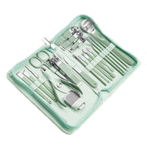 Stainless Steel Nail Clipper Nail Art Tool Set, Color:, 22 PCS/Set (Green), 16 PCS/Set (Green), 12 PCS/Set (Green), 10 PCS/Set (Green), 7 PCS/Set (Green), 26 PCS/Set (Blue), 18 PCS/Set (Blue), 9 PCS/Set (Blue)