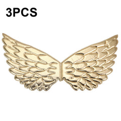 3 PCS Children Prom Dress Up Wings Elf Colorful Wings Party Costume Props, 3 PCS Light Rainbow, 3 PCS Deep Rainbow, 3 PCS Gold, 3 PCS Black, 3 PCS Red, 3 PCS Silver, 3 PCS White, 3 PCS Deep Purple, 3 PCS Fantasy Rainbow, 3 PCS Fantasy White