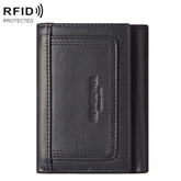 HUMERPAUL BP992 RFID Anti-Magnetic Multi-Card Position Zipper Coin Purse Leather Men Wallet, BP992 Black, BP992 Dark Brown, BP992 Brown