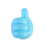 10 PCS Non-punching And Non-marking Adhesive Thumb Hook Cable Organizer, Blue, Yellow, White, Green, Pink, Orange