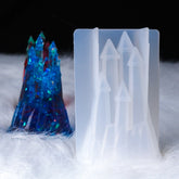 D581 DIY Crystal Drops 3D Castle Silicone Mold, D581