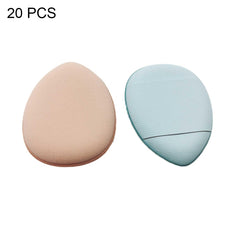 2 Sets/20pcs Packaging Random Color Delivery Mini Leather Wet and Dry Makeup Finger Puff, 20 PCS Blue, 20 PCS White, 20 PCS Dark Skin-color, 20 PCS Pink Purple, 20 PCS Black, 2 Sets/20pcs Mixed-colors