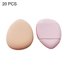 2 Sets/20pcs Packaging Random Color Delivery Mini Leather Wet and Dry Makeup Finger Puff, 20 PCS Blue, 20 PCS White, 20 PCS Dark Skin-color, 20 PCS Pink Purple, 20 PCS Black, 2 Sets/20pcs Mixed-colors