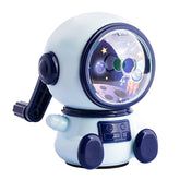 Cartoon Hand-cranked Automatic Pencil Sharpener, Style:, Astronaut (Dark Blue), Astronaut (Light Blue), Astronaut (Pink), Little Rocket (Sky Blue), Little Rocket (Deep Sea Blue), Little Dinosaur (Dark Blue), Little Dinosaur (Lauret Green)