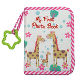 Baby Growth Memorial Cloth Photo Album With Mirror, Red, Green