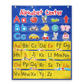 Alphabet Card Early Teaching Hanging Bag Letter Pocket, Alphabet Card