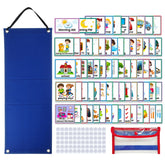 Children Visual Calendar Daily Work Planner Early Education Hanging Bag, Daily Work Planner