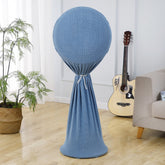 Round Elasticity Fan Dust Cover Household Use Fabric Fan Protective Cover, 110x45cm Blue, 110x45cm Gray, 110x45cm Pink, 110x45cm Green