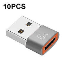 10 PCS HOWJIM HJ003 Type-C To USB3.0 Adapter Support Charging & Data Cable Transfer, HOWJIM HJ003 Black, HOWJIM HJ003 Red, HOWJIM HJ003 Silver