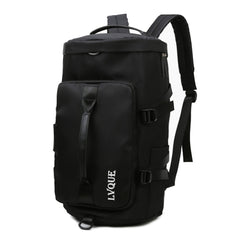 375 Large-capacity Waterproof and Wear-resistant Crossbody Travel Backpack, Black, Fog Blue, Sky Blue, Taro Purple, Charming Purple, Cherry Pink, Light Pink, Jelly Green