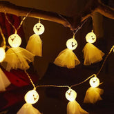 LED Halloween Decoration Luminous Cloth Ghost Ornament String Light, 1.5m 10 Lights, 3m 20 Lights, 6m 40 Lights