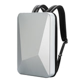 Bopai 61-93318A Hard Shell Waterproof and Expandable Backpack with USB Charging Hole, Spec:, Regular (Silver), Password (Silver), Regular (Black), Password (Black)